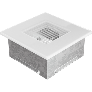 Решетка каминная Kratki Standard Белая 11x11