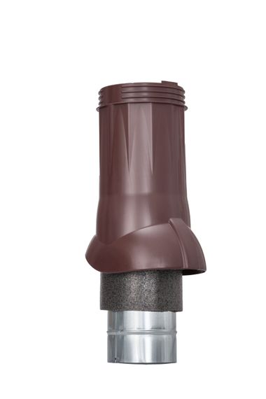 Вентиляционный выход изолированный Ø 125/160 мм коричневый RAL 8017, серия Static