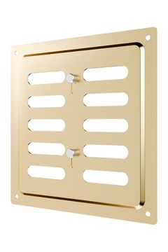 Решетка вентиляционная MER регулируемая 150x154 окраш.сталь Gold ERA