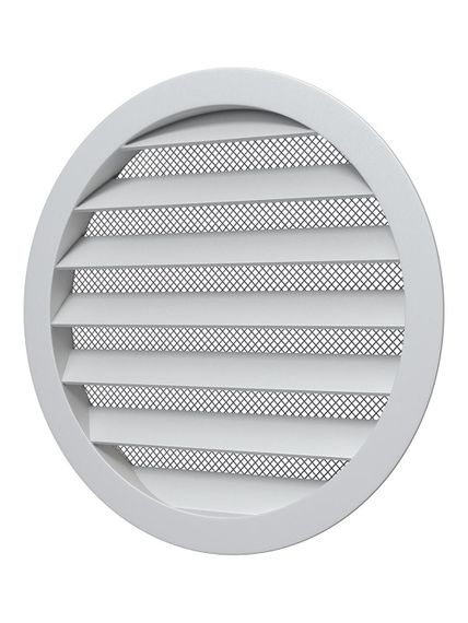 Решетка вентиляционная РКМ фланец D160 сетка D185 алюминий ERA