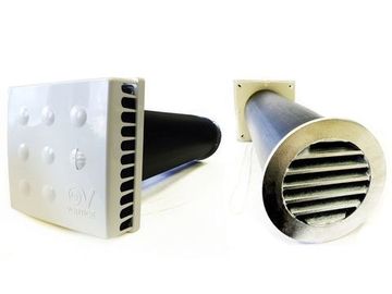 Приточный клапан КИВ Квадро 125 (0,5м) с алюминиевой решеткой KIV Quadro 125 (0.5м)