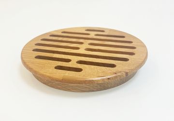 Деревянная врезная решетка Visioner d 150мм. (посадка 135мм. из дуба)