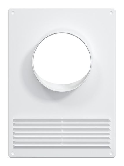 Площадка торцевая ПТПР фланец D100 решетка 180х250 пластик ERA