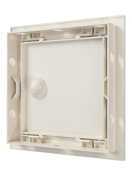 Люк ревизионный ЛР фланец 146х146 ручка 168х168 пластик Ivory EVECS