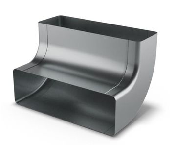 Вертикальный поворот 90 250х80мм F/F QuadroDEC QDV90FF250x80