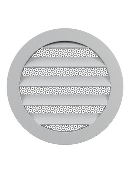 Решетка вентиляционная РКМ фланец D100 сетка D125 алюминий ERA