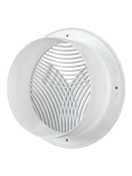 Решетка вентиляционная РПКФ фланец D125 разъемная D164 пластик ERA