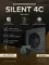 Вентилятор накладной SILENT D100 обратный клапан Matt black DICITI