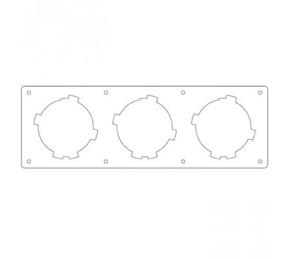 Provent MP 75x3 Монтажная панель на 3 выхода