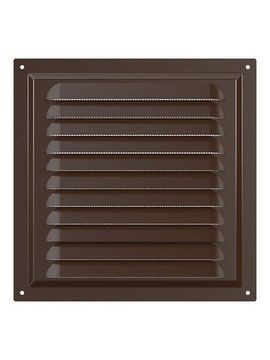 Решетка вентиляционная МЭ сетка 200х200 окрашенная сталь Brown ERA