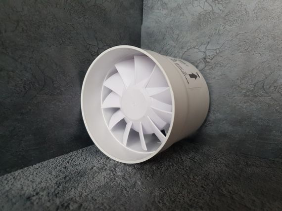 Вентилятор канальный Виенто ВКО 100 К (с обратным клапаном)