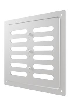 Решетка вентиляционная MER регулируемая 200х200 оцинк.сталь ERA