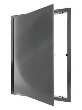 Люк ревизионный LN фланец 300х400 нажимной 327х427 пластик Gray EVECS