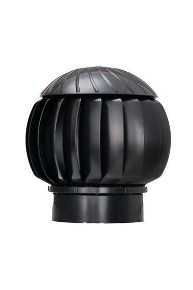 Ротационная вентиляционная турбина, РВТ 160 мм черный RAL 9005, серия Twister