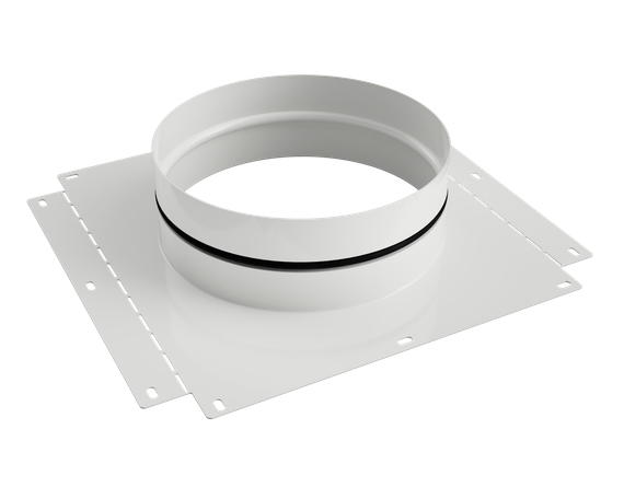 Соединение коллектора/плоскоканального воздуховода AirDS 250 мм (белое)