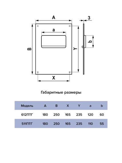 Площадка торцевая ПТГ фланец 110х55 горизонтальная 180х250 пластик ERA