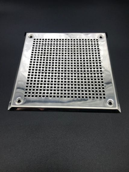 Решётка 150х150 мм, нержавеющая сталь, перфорация мелкий квадрат