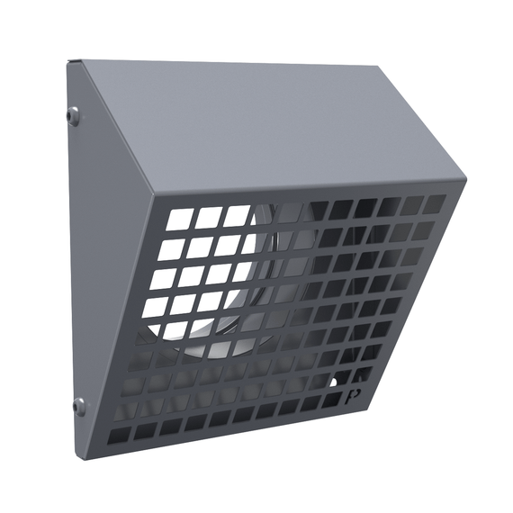 STF 125G решетка фасадная с колпаком серая (RAL 7024)