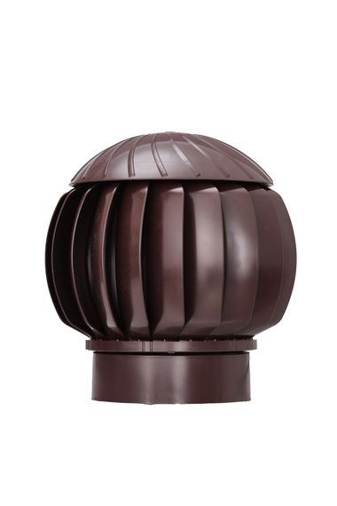 Готовый комплект, изолированный для фальцевой и готовой кровли из битумной черепицы d 150/160 мм, цвет коричневый RAL 8017, серия Twister