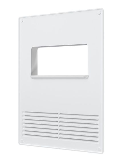 Площадка торцевая ПТГР фланец 120х60 горизонтальная решетка 180х250 пластик ERA