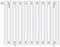 Отопительный радиатор Сунержа Кумир-0 EU50 левый 500х680 10 секций