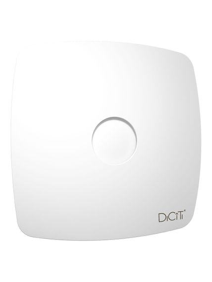 Вентилятор накладной RIO D100 обратный клапан Matt white DICITI