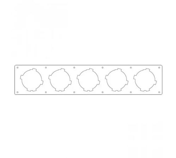 Provent MP 75x5 Монтажная панель на 5 выхода