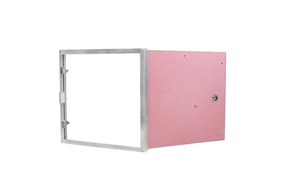 Противопожарный люк под покраску Рубеж 400х400 с трехгранным замком