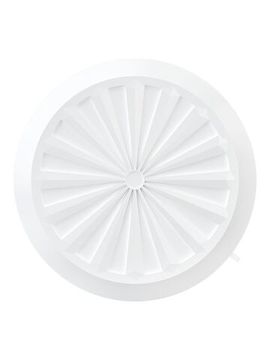 Решетка вентиляционная RKU фланец D90-160 регулируемая D180 пластик ERA