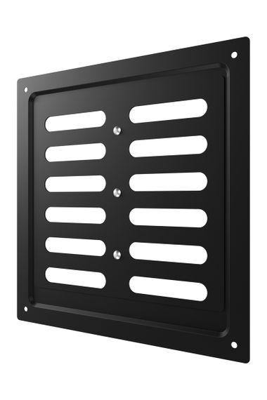 Решетка вентиляционная MER регулируемая 200х200 окраш.сталь Black ERA