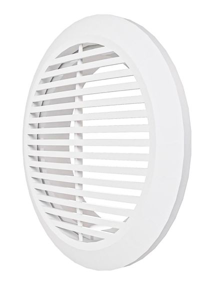 Решетка вентиляционная РКФ фланец D120 разъемная D165 пластик ERA