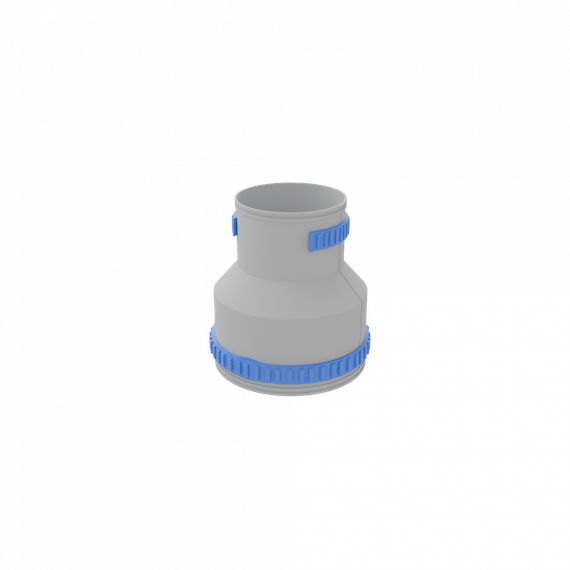 Муфта соединительная-переход с 110 мм на 75 мм Flexag FLS110-75, цвет серый