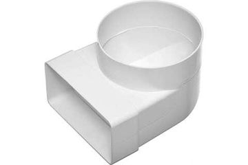 Переходник СККП D100 90° 60х120 пластик ERA