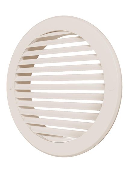 Решетка вентиляционная РКН фланец D150 D186 ASA Ivory ERA