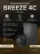 Вентилятор накладной BREEZE D100 обр.клапан Matt black DICITI
