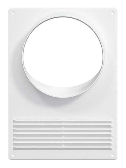 Площадка торцевая ПТПР фланец D130 решетка 180х250 пластик ERA