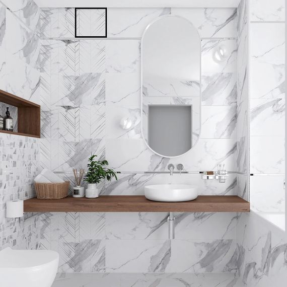 Решетка скрытого монтажа SECRET ПОД ПЛИТКУ 237х237 с вентилятором на шарикоподшипнике 125СК, обратный клапан, черная, d125мм