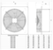 Вентилятор осевой вытяжной ROF-A-350-4E