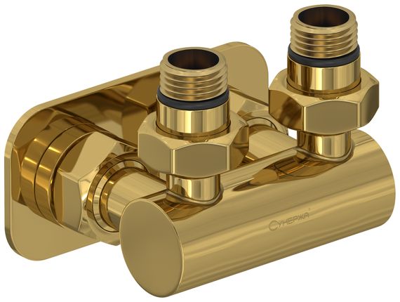 Модуль 2х1/2" угловой EU50 (Шампань)