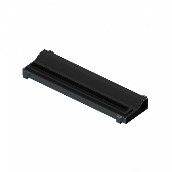 Flexag SHN-1-1000-25-B щелевой диффузор с низкопрофильной КСД под гипсокартон, черный