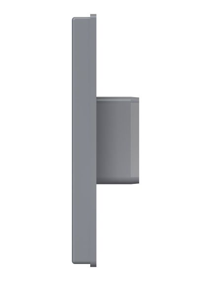 Выход стенной КФ фланец 55х110 жалюзи 150х150 ASA Gray ERA