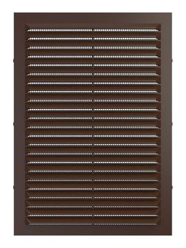 Решетка вентиляционная С сетка 171х241 пластик Brown ERA