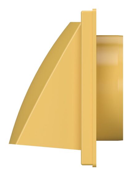 Выход стенной КФВ фланец D100 обр.клапан 150x150 ASA Ivory ERA