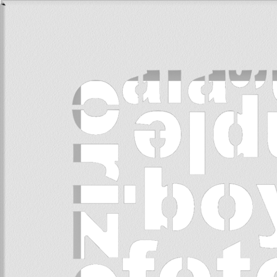 Решетка каминная Kratki ABC белая 17x17