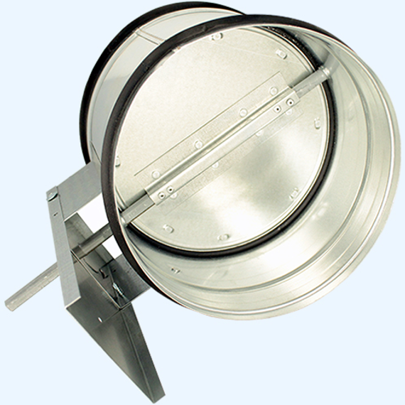 Клапан воздушный под электропривод ZSK 355 мм (лопатки с резиновым уплотнителем)