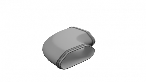 Отвод 90° в горизонте Flexag PP/FL-AT90