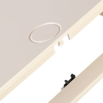 Люк-дверца ревизионная пластик, 200х200 мм, с нажимным замком "PUSH", слоновая кость