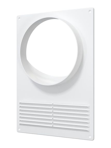 Площадка торцевая ПТПР фланец D130 решетка 180х250 пластик ERA