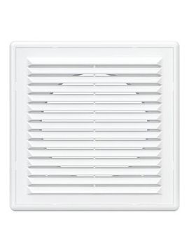 Решетка вентиляционная RF. фланец D100 разъемная 150x150 пластик ERA