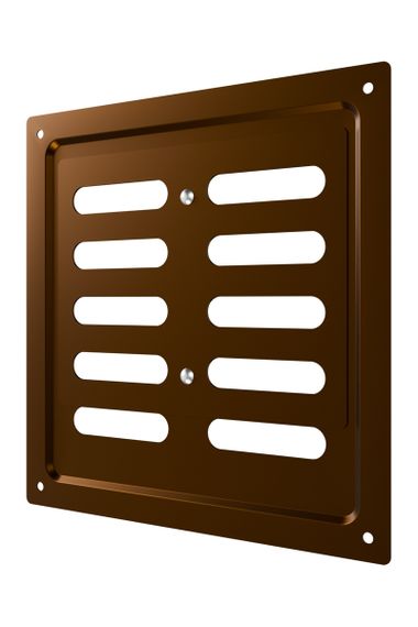 Решетка вентиляционная MER регулируемая 175х175 окраш.сталь Metallic brown ERA